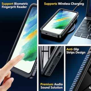 Foto 5 | Foto 5 | Funda De Teléfono Spidercase Impermeable Con Protector De Pantalla Para Samsung Galaxy S21 Fe 5g - Venta Internacional.