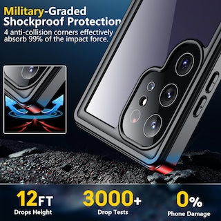 Foto 4 | Foto 4 | Funda De Teléfono Spidercase Impermeable Para Samsung Galaxy S24 Ultra - Venta Internacional.