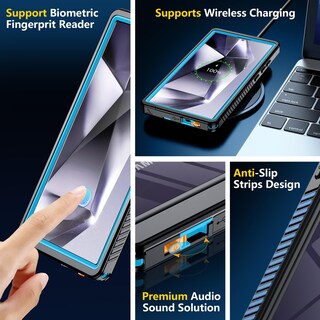 Foto 6 | Foto 6 | Funda De Teléfono Spidercase Impermeable Para Samsung Galaxy S24 Ultra - Venta Internacional.