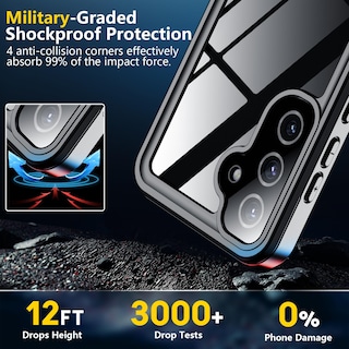 Foto 5 | Foto 5 | Funda De Teléfono Spidercase Impermeable Para Samsung Galaxy S25 Plus - Venta Internacional.