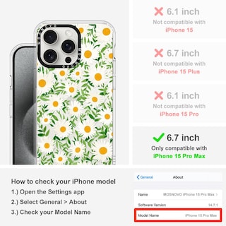Foto 2 | Foto 2 | Funda De Teléfono Mosnovo Compatible Con Iphone 15 Pro Max Clear - Venta Internacional.