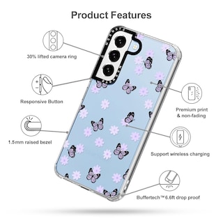 Foto 6 | Foto 6 | Funda De Teléfono Mosnovo Para Samsung Galaxy S22 Lilac Butterfly - Venta Internacional.