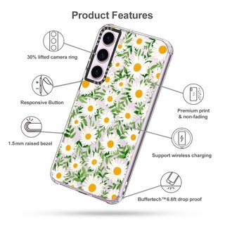 Foto 6 | Foto 6 | Funda De Teléfono Mosnovo Para Samsung Galaxy S23 Plus, Diseño De Margaritas - Venta Internacional.