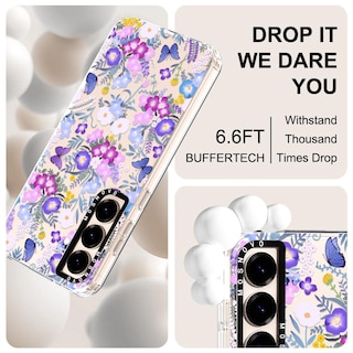 Foto 5 | Foto 5 | Funda De Teléfono Mosnovo Para Samsung Galaxy S25 Purple Peri Flower - Venta Internacional.