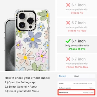 Foto 2 | Foto 2 | Funda De Teléfono Mosnovo Compatible Con Iphone 15 Pro Con Magsafe - Venta Internacional.