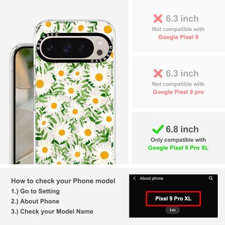 Foto 2 | Foto 2 | Funda De Teléfono Mosnovo Para Google Pixel 9 Pro Xl Daisies Design - Venta Internacional.