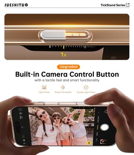 Foto 2 | Foto 2 | Funda De Teléfono Jueshituo 3 En 1 Para Iphone 16 Pro De 6.3 Pulgadas, Transparente - Venta Internacional.