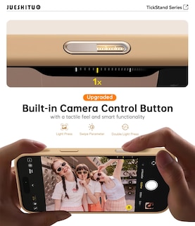 Foto 2 | Foto 2 | Funda De Teléfono Jueshituo 3 En 1 Para Iphone 16 Pro De 6.3 Pulgadas, Color Marrón Desierto - Venta Internacional.