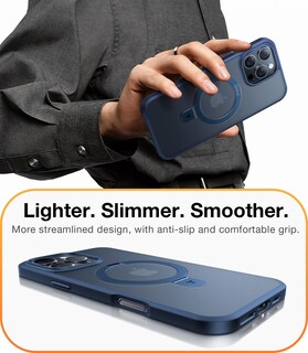Foto 6 | Foto 6 | Funda Con Soporte Magnético Torras Para Iphone 16 Pro Max, Color Azul - Venta Internacional.