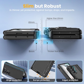 Foto 4 | Foto 4 | Funda Caka Para Samsung Galaxy Z Fold 6 Con Soporte Para Bolígrafos, Color Negro - Venta Internacional.