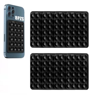 Foto 2 | Foto 2 | Funda Ventosa de Silicona para Celular 8 Piezas Negras