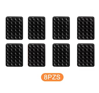 Foto 4 | Foto 4 | Funda Ventosa de Silicona para Celular 8 Piezas Negras