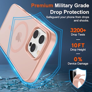 Foto 3 | Foto 3 | Funda Magnética Supfine Para Iphone 16 Pro Max, Color Rosa - Venta Internacional.
