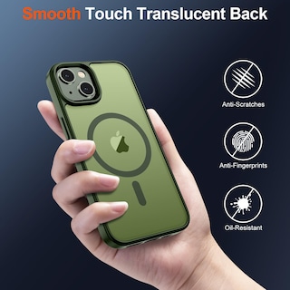 Foto 6 | Foto 6 | Funda Magnética Supfine Para Iphone 15/14 Plus, Color Verde - Venta Internacional.