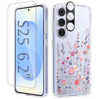 Foto 1 | Foto 1 | Funda De Teléfono Gviewin Para Samsung Galaxy S25 Con Protector De Pantalla - Venta Internacional.