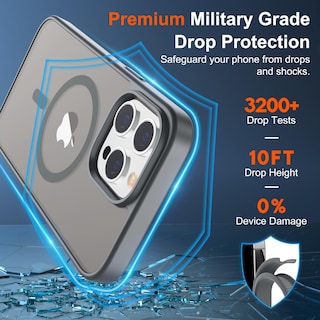 Foto 3 | Foto 3 | Funda Magnética Supfine Para Iphone 14 Pro Max, Gris - Venta Internacional.