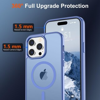 Foto 4 | Foto 4 | Funda Magnética Supfine Para Iphone 14 Pro Max, Azul Y Morado - Venta Internacional.