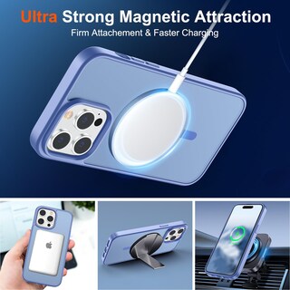 Foto 5 | Foto 5 | Funda Magnética Supfine Para Iphone 14 Pro Max, Azul Y Morado - Venta Internacional.