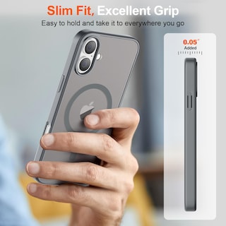 Foto 7 | Foto 7 | Funda Magnética Supfine Para Iphone 16 Con Magsafe Gray - Venta Internacional.