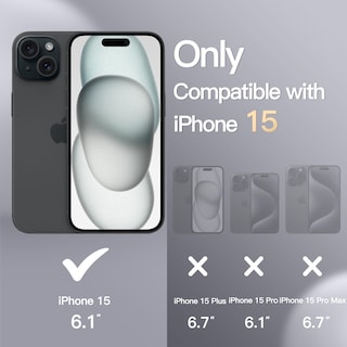 Foto 2 | Foto 2 | Funda Jetech Silicone Para Iphone 15 De 6.1 Pulgadas (negra) - Venta Internacional.