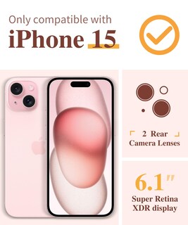 Foto 2 | Foto 2 | Funda De Teléfono Gviewin Para Iphone 15 6.1 Con Protector De Pantalla - Venta Internacional.