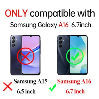 Foto 2 | Foto 2 | Funda De Teléfono Leyi Para Samsung Galaxy A16 5g Con Protector De Pantalla - Venta Internacional.