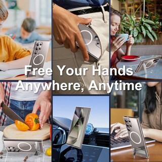 Foto 7 | Foto 7 | Funda Magnética Spidercase Con Soporte Para Samsung Galaxy S24 Ultra - Venta Internacional.