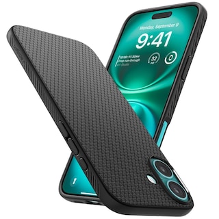 Foto 1 | Foto 1 | Funda Spigen Liquid Air Para Iphone 16, Color Negro Mate - Venta Internacional.