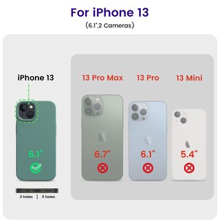 Foto 5 | Foto 5 | Funda De Teléfono Otofly De Silicona A Prueba De Golpes Para Iphone 13 6.1 - Venta Internacional.