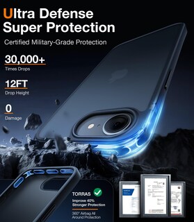 Foto 2 | Foto 2 | Funda De Teléfono Torras Guardian A Prueba De Golpes Para Iphone 16e 2025 - Venta Internacional.