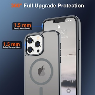 Foto 4 | Foto 4 | Funda De Teléfono Supfine Magnetic Para Iphone 13 Pro Gris - Venta Internacional.
