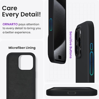 Foto 5 | Foto 5 | Funda De Teléfono Ornarto Compatible Con Iphone 15 Pro Max De 6.7 Pulgadas - Venta Internacional.