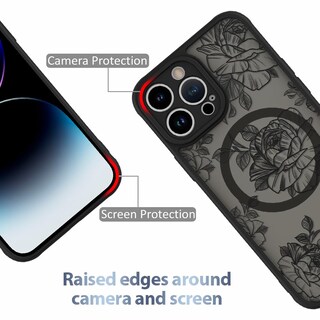 Foto 2 | Foto 2 | Funda De Teléfono Aigomara Para Iphone 14 Pro Max Con Magsafe Black - Venta Internacional.