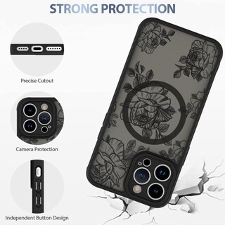 Foto 4 | Foto 4 | Funda De Teléfono Aigomara Para Iphone 14 Pro Max Con Magsafe Black - Venta Internacional.