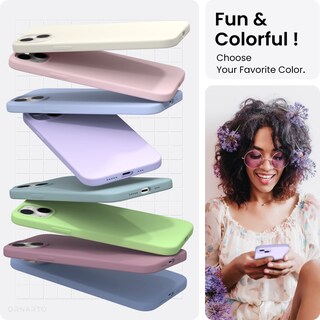 Foto 4 | Foto 4 | Funda De Teléfono Ornarto Compatible Con Iphone 14 6.1 - Lila Pastel - Venta Internacional.