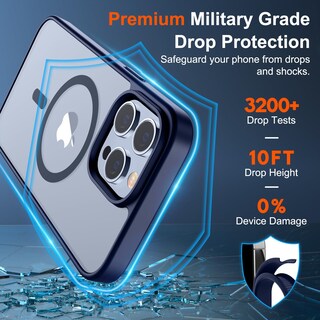 Foto 3 | Foto 3 | Funda Magnética Supfine Para Iphone 13 Pro, Color Azul Marino - Venta Internacional.