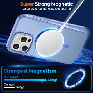 Foto 5 | Foto 5 | Funda Magnética Supfine Para Iphone 15 Pro, Azul Y Morado - Venta Internacional.