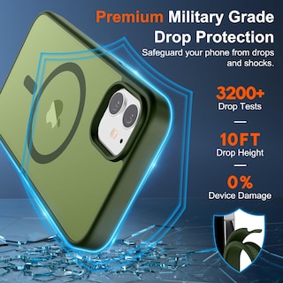 Foto 3 | Foto 3 | Funda Magnética Supfine Para Iphone 12/12 Pro Verde - Venta Internacional.