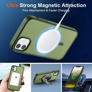 Foto 5 | Foto 5 | Funda Magnética Supfine Para Iphone 12/12 Pro Verde - Venta Internacional.