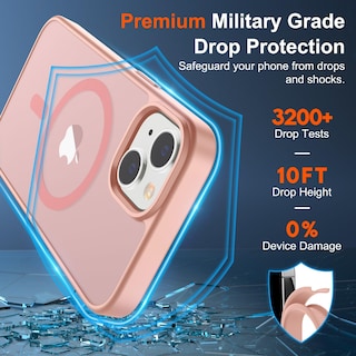 Foto 3 | Foto 3 | Funda Magnética Supfine Para Iphone 15, Color Rosa - Venta Internacional.