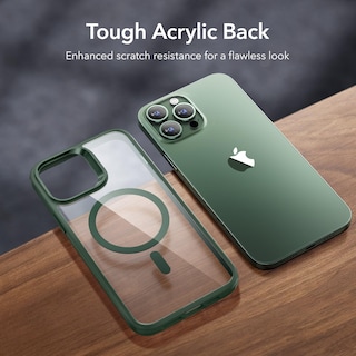 Foto 6 | Foto 6 | Funda De Teléfono Esr Para Iphone 13 Pro, Compatible Con Magsafe, Verde Transparente - Venta Internacional.
