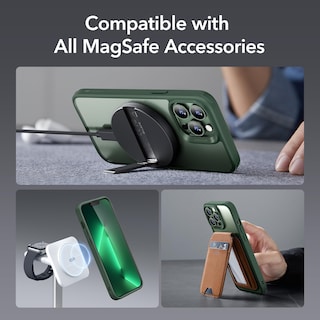 Foto 7 | Foto 7 | Funda De Teléfono Esr Para Iphone 13 Pro, Compatible Con Magsafe, Verde Transparente - Venta Internacional.