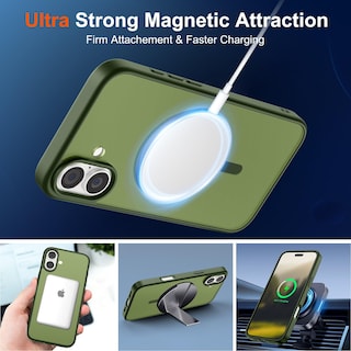 Foto 5 | Foto 5 | Funda Magnética Supfine Para Iphone 16 Con Magsafe Green - Venta Internacional.