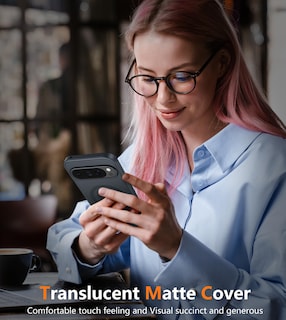 Foto 7 | Foto 7 | Funda De Teléfono Fntcase Magnética Translúcida Mate Para Google Pixel 9 Pro Xl De 6.8 Pulgadas, Negra - Venta Internacional.