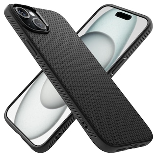 Foto 1 | Foto 1 | Funda Spigen Liquid Air Para Iphone 15 (2023), Color Negro Mate - Venta Internacional.