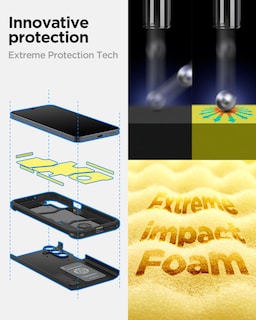Foto 4 | Foto 4 | Funda Spigen Tough Armor Para Galaxy A16 5g Con Soporte, Color Negro - Venta Internacional.