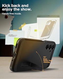 Foto 5 | Foto 5 | Funda Spigen Tough Armor Para Galaxy A16 5g Con Soporte, Color Negro - Venta Internacional.