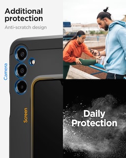 Foto 6 | Foto 6 | Funda Spigen Tough Armor Para Galaxy A16 5g Con Soporte, Color Negro - Venta Internacional.