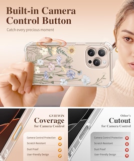 Foto 5 | Foto 5 | Funda De Teléfono Gviewin Para Iphone 16 Pro Con Protector De Pantalla De 6.3 Pulgadas - Venta Internacional.