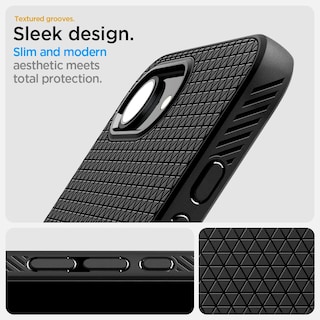 Foto 4 | Foto 4 | Funda Spigen Liquid Air Negra Mate Para Iphone 16e - Venta Internacional.
